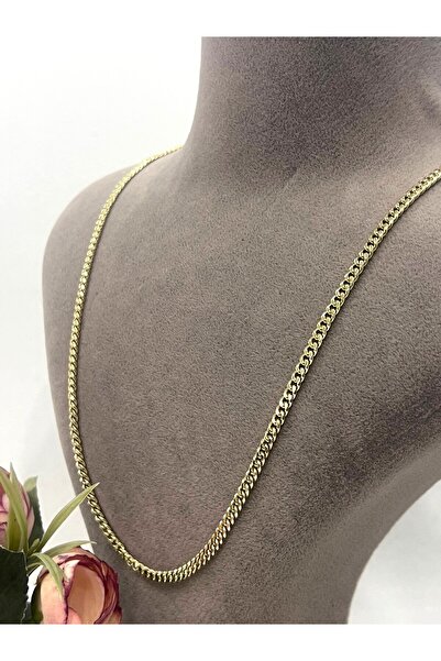 MASAL TAKI&AKSESUAR XUPING 0,3mm Küba Zincir Kolye (14k Gold - 55cm)