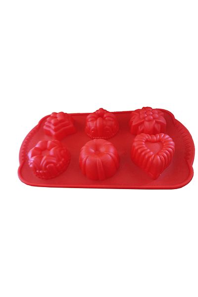 BV Silicone cake mold, 6 cavities, 100COF