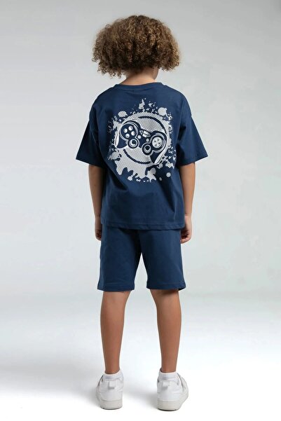 Rolypoly Boy's bermuda set - dark indigo