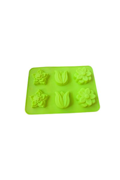 BV Formă de tort din silicon, 6 cavități, Floral, 119COF