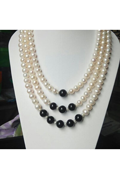 Generic Brand Elegant 3-Piece Pearl Beaded Necklace for Women - Complete Your...