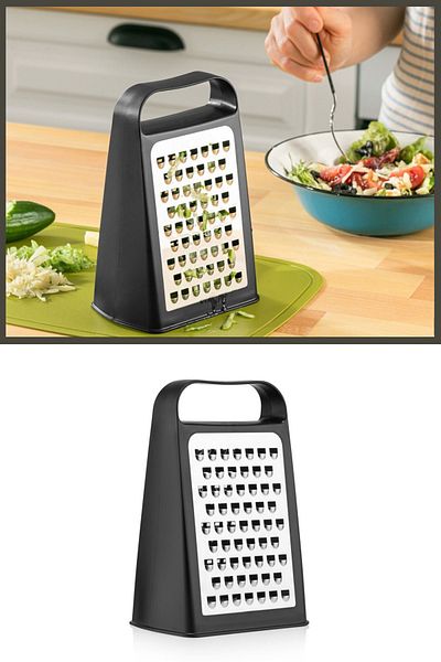 Mutfak Köşesi Rendy Stainless Double Sided Steel Grater, Double Sided Special Design Grater Black