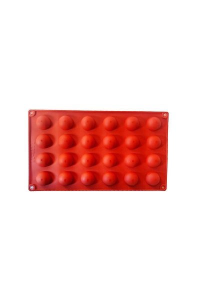 BV Silicone mold 24 cavities, Round, Cicciolata candies, Red, 28 cm, 247COF
