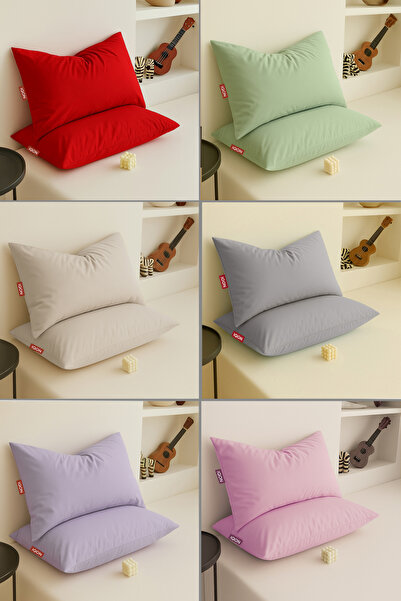 İQON غطاء وسادة 12 قطعة |   أحمر |   قاعة |   بيج |   رمادي |   ليلك |   وردي |