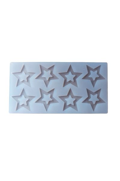 BV Silicone mold for cake decoration, Star mold, White, 21cm, 313COF
