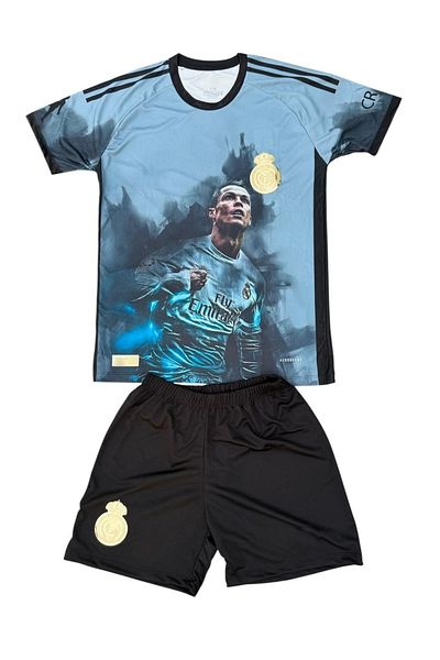 TETYS High Quality-New Product-C-R- 7-Number--R.O.N.A.L.D.O-.Custom Series-Full Mold Set of 2 Child Jersey