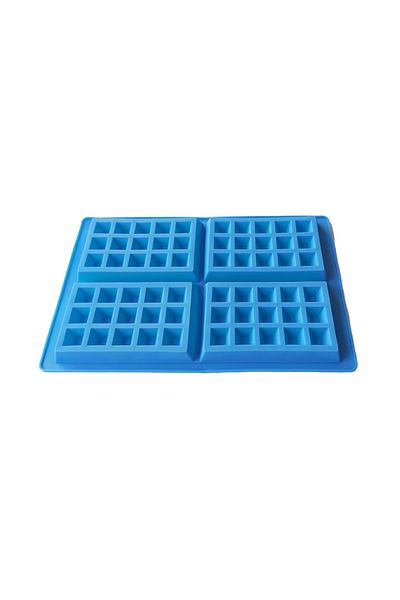 BV Matră de silicon cu 4 cavități, Pentru Grofe, Albastră, 28 cm, 234COF