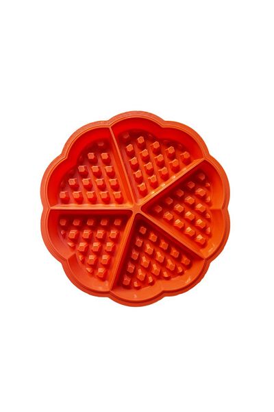 BV Silicone mold 5 cavities triangle, For Grofe, Red, 21 cm, 251COF