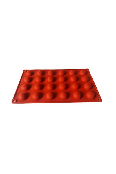 BV Silicone mold 24 cavities, Round, Cicciolata candies, Red, 28 cm, 247COF
