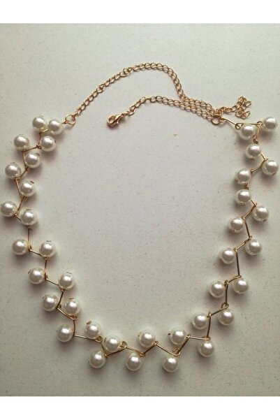 Generic Brand Elegant Gold Color Pearl Women's Necklace - Capture Elegance