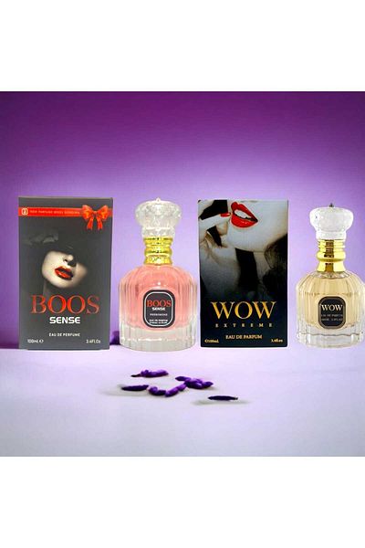 RIVIROSE Bridal package 200 ml, two pieces of Wow and Boss Sense perfume