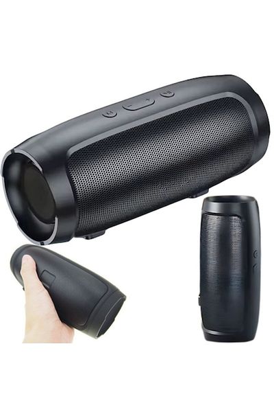 WTO Boxa Portabila WTO®, Acumulator 1500mAh, Autonomie pana la 6 ore, Bluetooth 5.0, 2 x 6 W, Negru