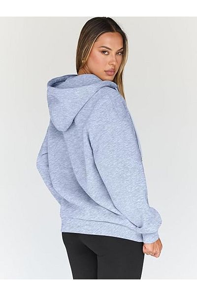 HOFFNUNG Unisex Zipper Hoodie Plain Cardigan
