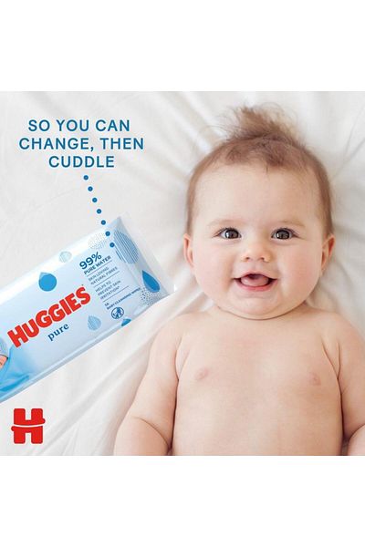 Huggies Huggies 99% Pure Baby Wipes - 560 Wipes - 10 Packs * 56 Wipes