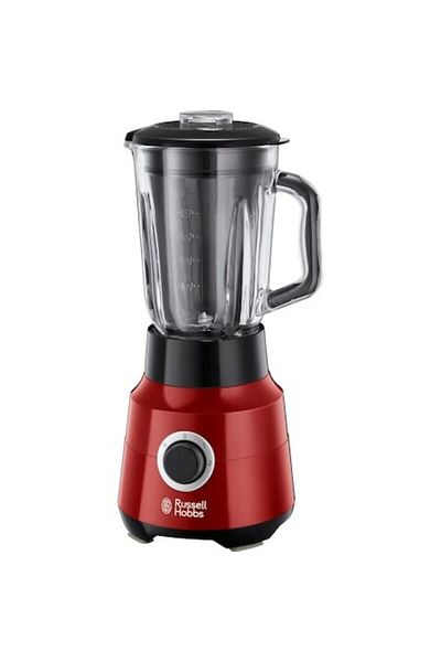 RUSSELL HOBBS Blender Russell Hobbs Desire 24720-56, 650W, Glass Jar 1.5L, 2 Speeds, Red