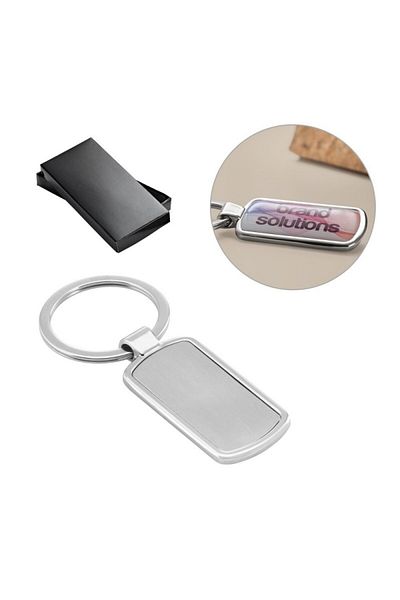 dalimag Rectangular metal keychain, in gift box