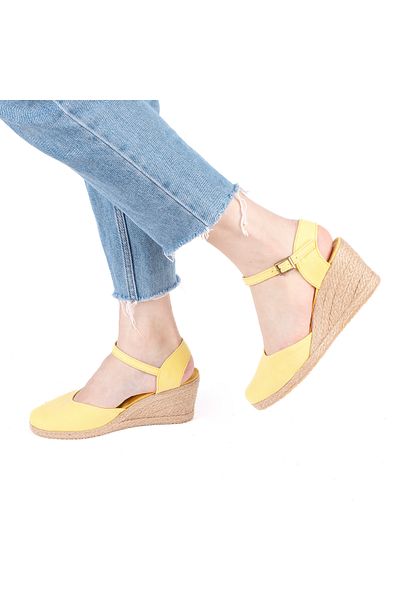 Star Tombis Real Handmade Open Heel Ankle Strap Wedge Heel Linen Straw Women's Espadrille Handmade