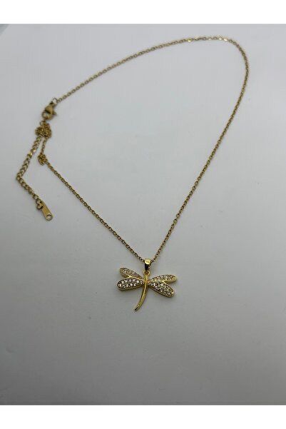 isikaccessories قلادة اليعسوب الذهبية