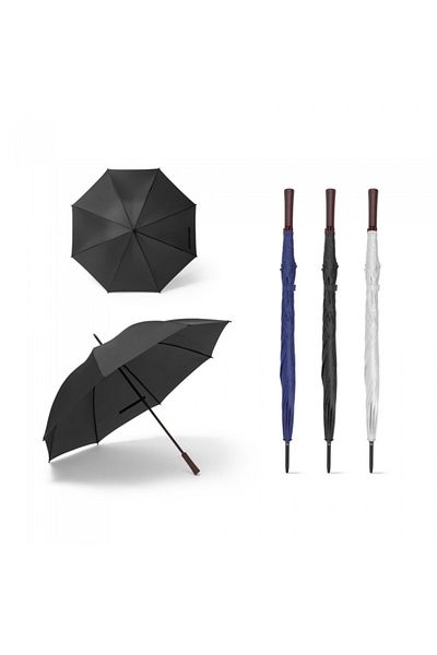 dalimag 190T Polyester Umbrella with Wooden Handle, Manual, 96 cm