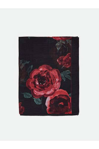 LC Waikiki Lcw Accessories Black Patterned Women's Shawl