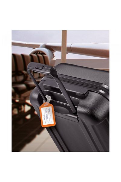 dalimag Luggage identification tag, anti-theft, 87 x 50 x 4 mm, orange