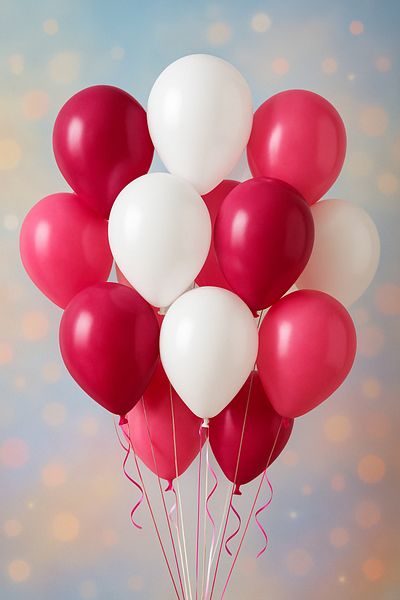 Atolye Doruk Barbie Birthday Colorful Balloon, Party Table Decoration. Birthday Organization Wall Ornament-10 Pieces