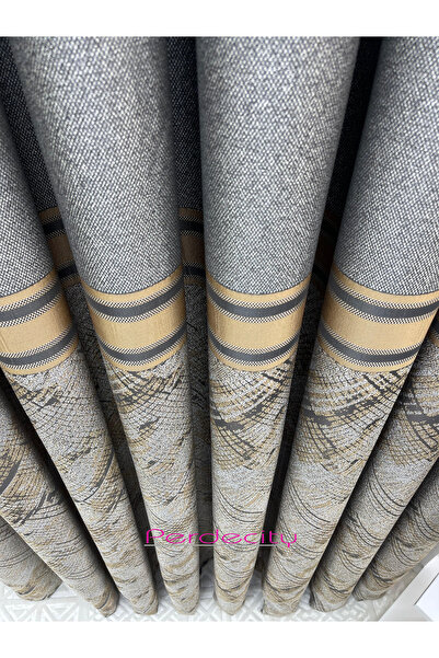 PERDECITY Dream Mink Gray Panel Background Curtain 1X3 Frequently Pleated (Single Wing) Does Not Iron