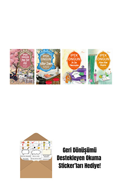 Artemis Yayınları İpek Ongun 4 Kitap Set + Okuma Sticker'ları