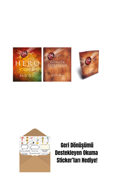 Artemis Yayınları Rhonda Byrne 3 Kitap Set + Okuma Sticker'ları