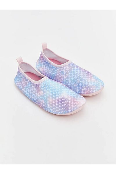 LC Waikiki Lcw Steps Blue Patterned Girl's Sea Shoes