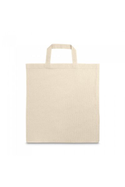 dalimag 100% cotton bag, 37 x 41 cm, handles 30 cm, gray