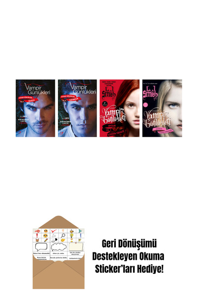 Artemis Yayınları L. J. Smith 4 Kitap Set + Okuma Sticker'ları