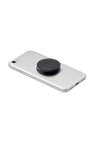 dalimag Round Foldable Phone Holder for Phone Made of ABS with 3M Adhesive, Black, 4x2.5 cm