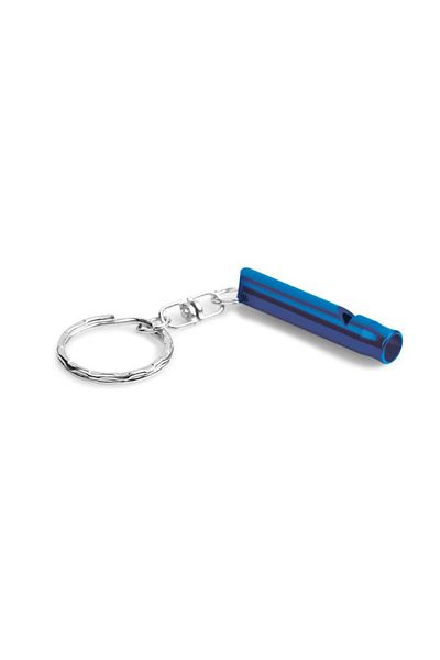 dalimag Fluier breloc pentru urgente din plastic dur si otel inoxidabil, 4.5cm albastru