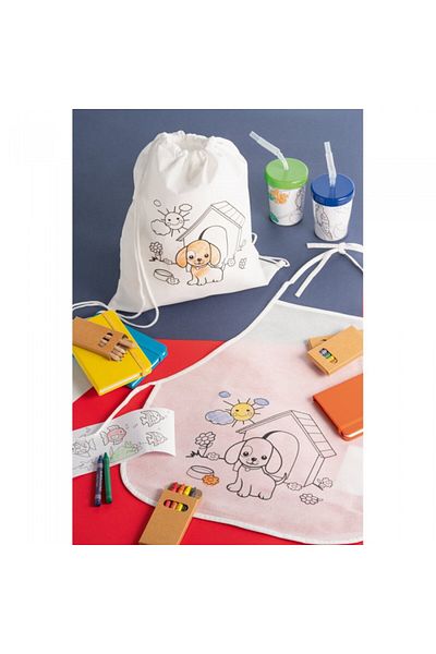 dalimag Backpack with non-woven drawstring and drawing to color