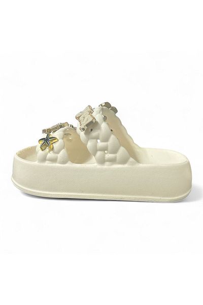 Firibu Children's Sticker Eva Slippers Sandals Girl's Stone Buckle