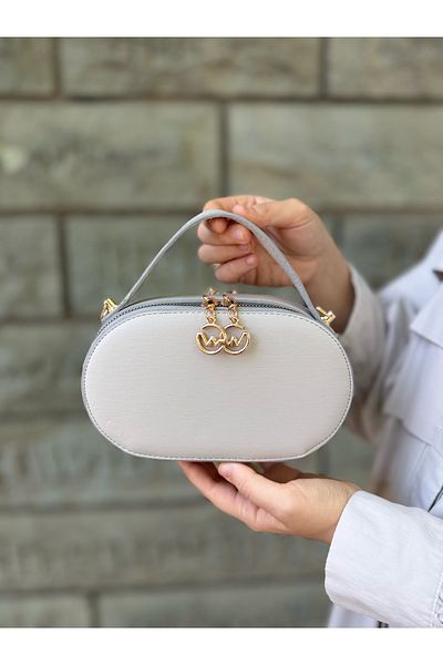 DEV 3 ADAM Light Gray Women's Box Model Hand Shoulder and Crossbody Bag
