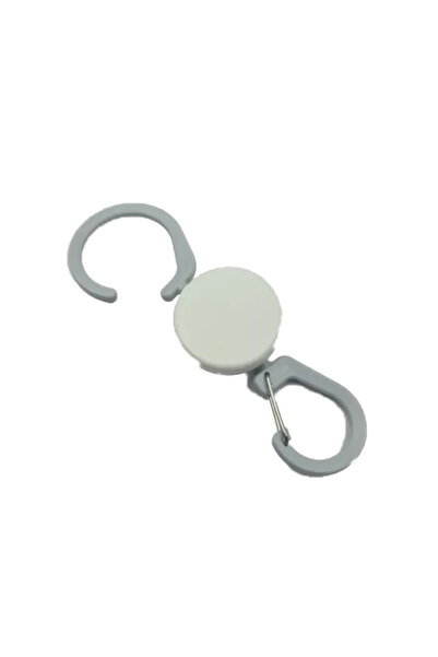 dalimag Carlig cu Carabina din Plastic, Rotativa, 13 cm, Alb/Gri