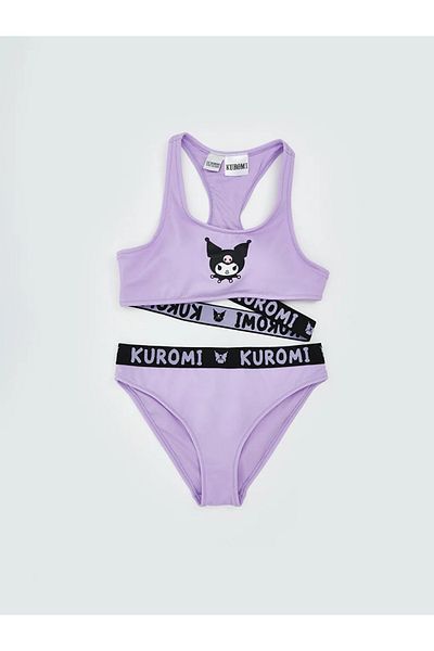 LC Waikiki LCW Kids Lilac Kuromi εμπριμέ μπικίνι για κορίτσια με προστασία UV