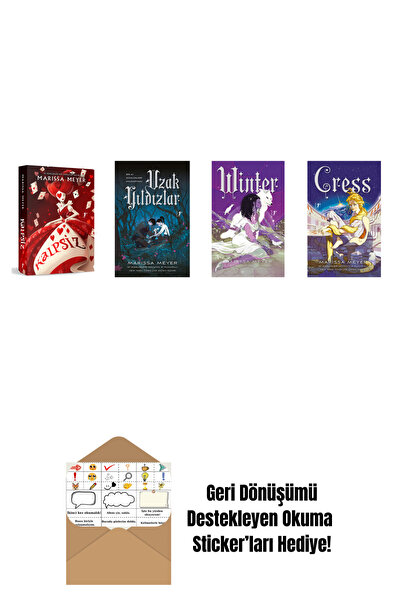 Artemis Yayınları Marissa Meyer 4 Kitap Set + Okuma Sticker'ları