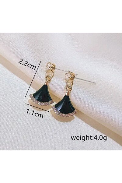 Shiklik MODA قم بتكملة أناقتك مع أقراط الأحجار السوداء الأنيقة