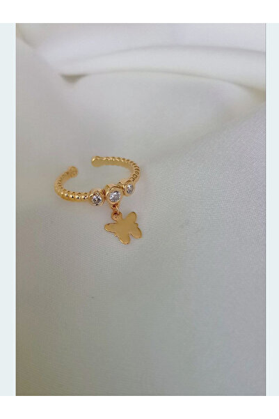 Shiklik MODA خاتم الفراشة المرصع بالحجارة لنكمل أناقتك