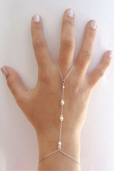 Shiklik MODA لإضفاء الأناقة على إطلالتك، اللؤلؤة الفضية اللون للنساء شاهميران