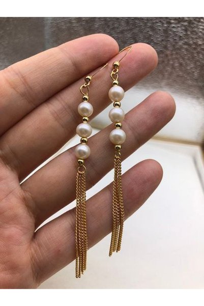 Shiklik MODA Complete Your Elegance with Elegant Pearl Beaded Women's Earrings