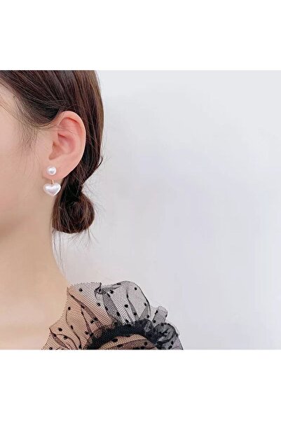 Shiklik MODA أقراط على شكل قلب مع اللؤلؤ توفر الأناقة والأناقة معًا