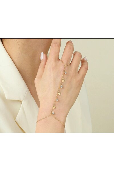 Genel Markalar Şıklığınızı Tamamlayacak Zarif Yıldız Model Şahmeran Bileklik