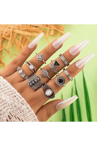 Shiklik MODA مجموعة خواتم مرصعة بالألماس لتعزيز أناقتك