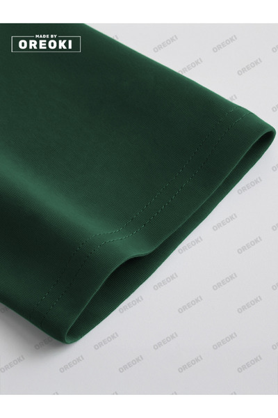 EFFRENATU Not a Lover Loser Printed Cotton Unisex Green Forest T-Shirt-Black Shorts Set