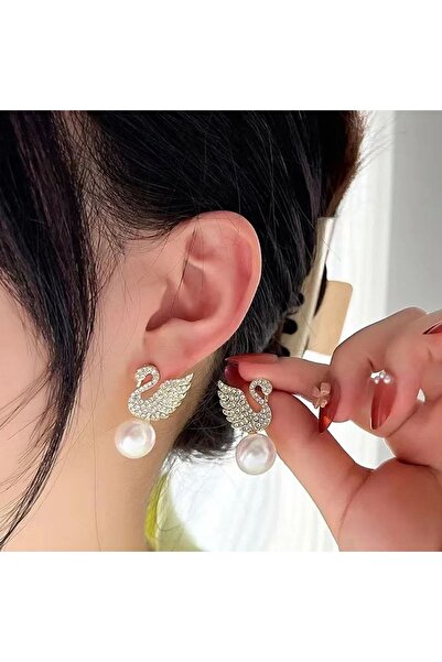 Shiklik MODA أقراط أنيقة ورائعة من اللؤلؤ