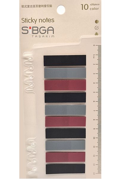 sibga tasarım Transparent Colored Postit Post-it Post It.Bookmark Bookmark Postit Sticker Note Paper 200 Sheets